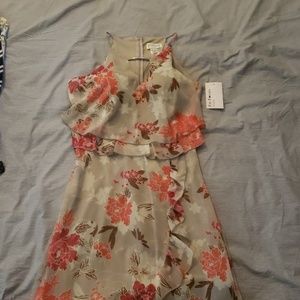 Enfocus Studio Dresses - En Focus Studio Tan Floral Dress Enfocus Studio Dresses - En Focus Studio Tan Floral Dress